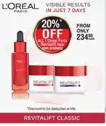 Dis-Chem L'Oreal Paris Revitalift Face Care Products-Each offer