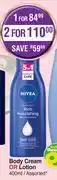 Dis-Chem Nivea Body Cream Or Lotion Assorted-400ml offer