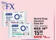 Dis-Chem Skin eFX Neutral Soap Glycerine Soap Bar Assorted-150g Each offer