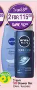 Dis-Chem Nivea Cream Or Shower Gel Assorted-500ml offer