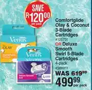 Dis-Chem Gillette Venus Comfortglide Olay & Coconut 3-Blade Cartridges 4 Pack-Per Pack offer