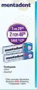 Dis-Chem Mentadent Toothpaste Assorted-100ml offer