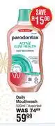 Dis-Chem Parodontax Daily Mouthwash Assorted-500ml offer