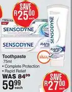 Dis-Chem Sensodyne Toothpaste-75ml Each offer