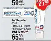 Dis-Chem Sensodyne Toothpaste-75ml Each offer