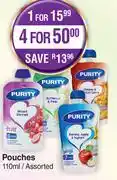 Dis-Chem Purity Pouches Assorted-For 1 x 110ml offer