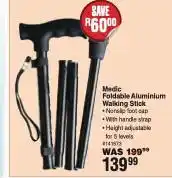 Dis-Chem Medic Foldable Aluminium Walking Stick offer