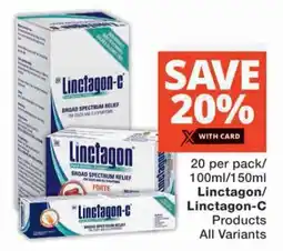 Checkers Linctagon/ Linctagon-C Products All Variants offer
