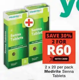 Checkers Medirite Senna Tablets offer