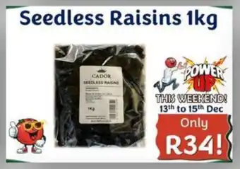 Foodeez Seedless Raisins offer