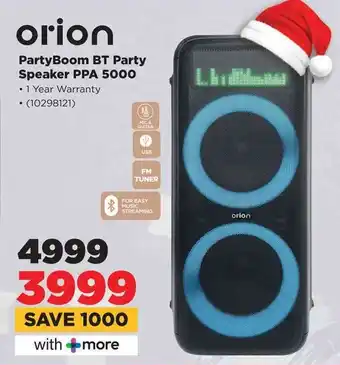 HiFi Corp Orion PartyBoom BT Party Speaker PPA 5000 offer