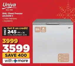 HiFi Corp Univa Chest Freezer UC210W-1 offer