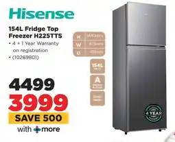 HiFi Corp Hisense Fridge Top Freezer H225TTS offer