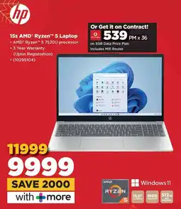 HiFi Corp HP 15s AMD Ryzen 5 Laptop offer