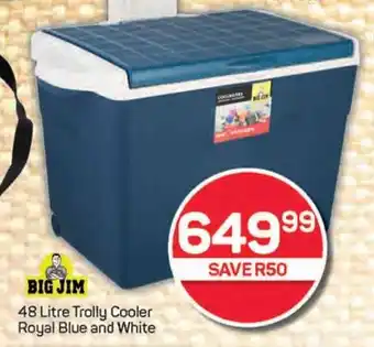 Pick n Pay Hypermarket BIG JIM Trolly Cooler Royal Blue and White offer