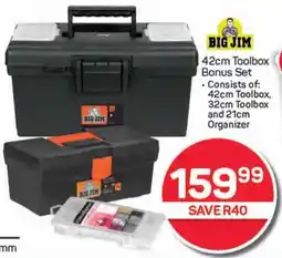 Pick n Pay Hypermarket BIG JIM 42cm Toolbox Bonus Set offer