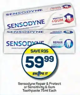 Pick n Pay Sensodyne Repair & Protect or Sensitivity & Gum Toothpaste offer