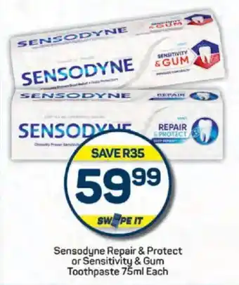 Pick n Pay Sensodyne Repair & Protect or Sensitivity & Gum Toothpaste offer