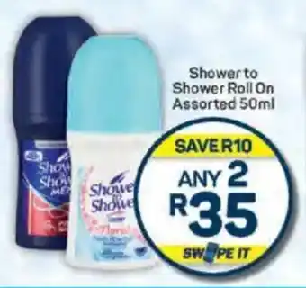 Pick n Pay Shower to Shower Roll On Assorted offer