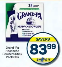 Pick n Pay Grand-Pa Headache Powders Stick Pack offer