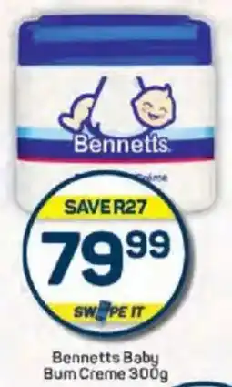 Pick n Pay Bennetts Baby Bum Creme offer