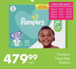 Save Hyper Pampers Mega Box Diapers offer