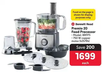 Makro Bennett Read Premio 20 Food Processor offer