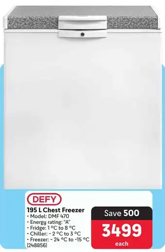 Makro DEFY Chest Freezer offer