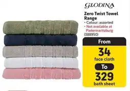 Makro GLODINA Zero Twist Towel Range offer