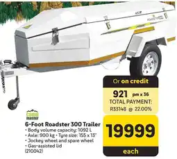 Makro 6-Foot Roadster 300 Trailer offer