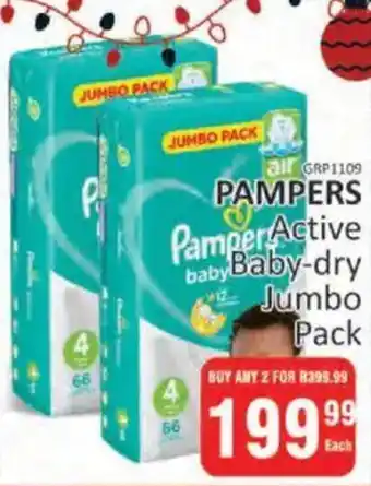 KitKat Cash and Carry PAMPERS Active Baby-dry Jumbo Pack offer