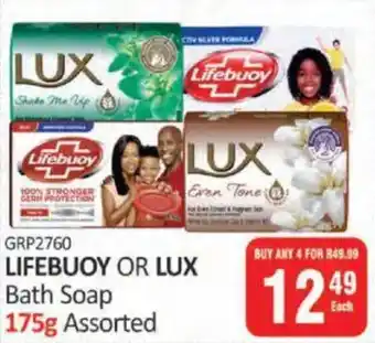 KitKat Cash and Carry LIFEBUOY OR LUX Bath Soap Assorted offer