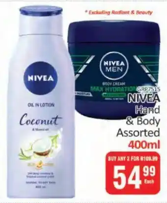 KitKat Cash and Carry NIVEA Hand & Body Assorted offer