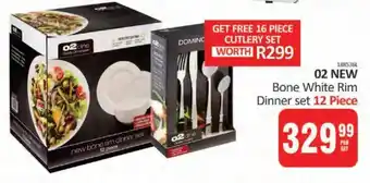 KitKat Cash and Carry 02 NEW Bone White Rim Dinner set offer