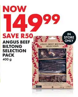 Woolworths Angus beef biltong selection pack offer