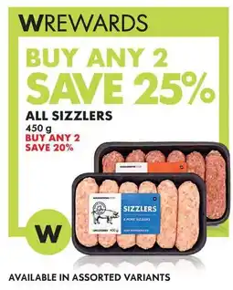 Woolworths All sizzlers offer