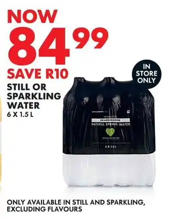 Woolworths Still or sparkling water offer