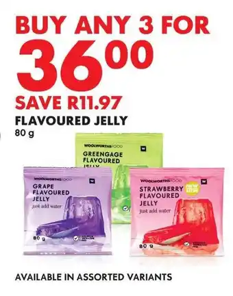 Woolworths Flavoured jelly offer