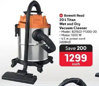 Makro Bennett Read Titan Wet and Dry Vacuum Cleaner offer