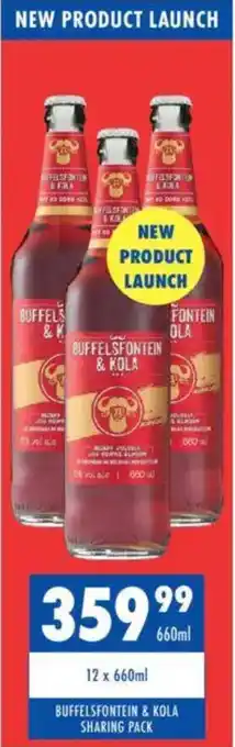 Ultra Liquors Buffelsfontein & kola sharing pack offer