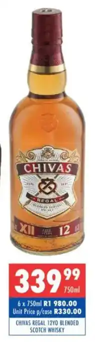 Ultra Liquors Chivas regal 12yo blended scotch whisky offer