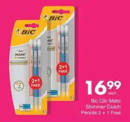 Save Hyper Bic Clic Matic Shimmer Clutch Pencils 2 + 1 Free offer