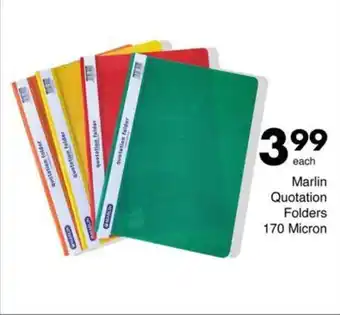 Save Hyper Marlin Quotation Folders 170 Micron offer