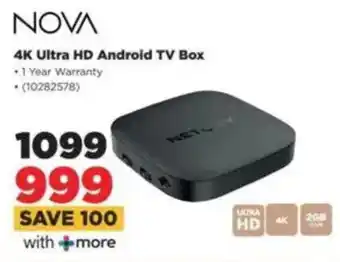 HiFi Corp NOVA 4K Ultra HD Android TV Box offer