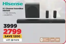 HiFi Corp Hisense 5.1 Channel Soundbar HS5100 offer