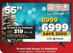 HiFi Corp SKYWORTH 55-inch UHD Google TV-55G6400G offer