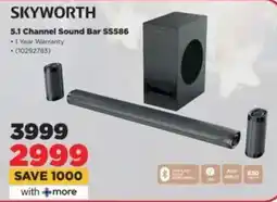 HiFi Corp SKYWORTH 5.1 Channel Sound Bar SS586 offer