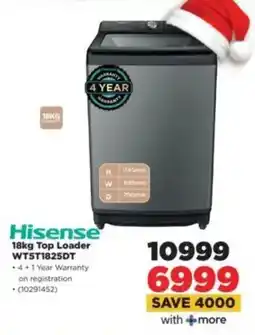 HiFi Corp Hisense Top Loader WT5T1825DT offer