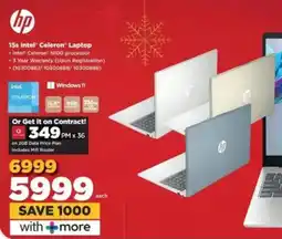 HiFi Corp HP 15s Intel Celeron Laptop offer