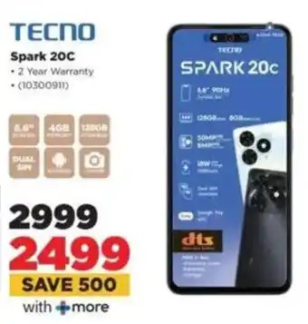 HiFi Corp TECNO Spark 20C offer